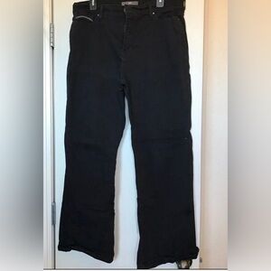 Women Levi's 16S Size 16 Short 512 Bootcut Black Jeans Denim EUC